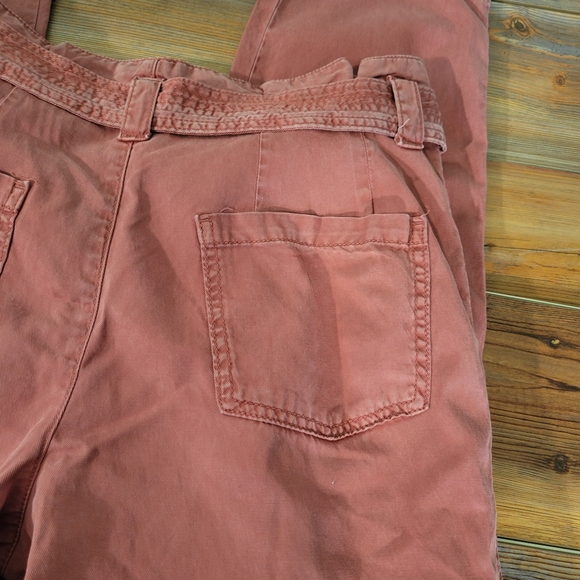 Maurices Cotton Blend Paperbag Waist Pants w/Belt Size 8 - Picture 10 of 10